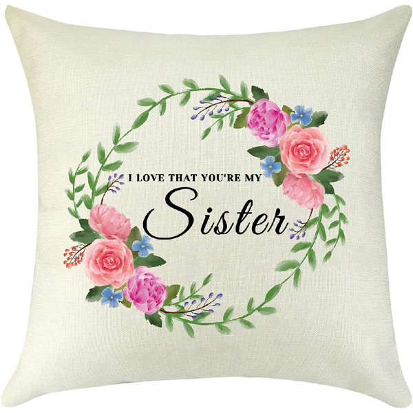 Trinx Goldbach Floral Linen Pillow Cover Wayfair